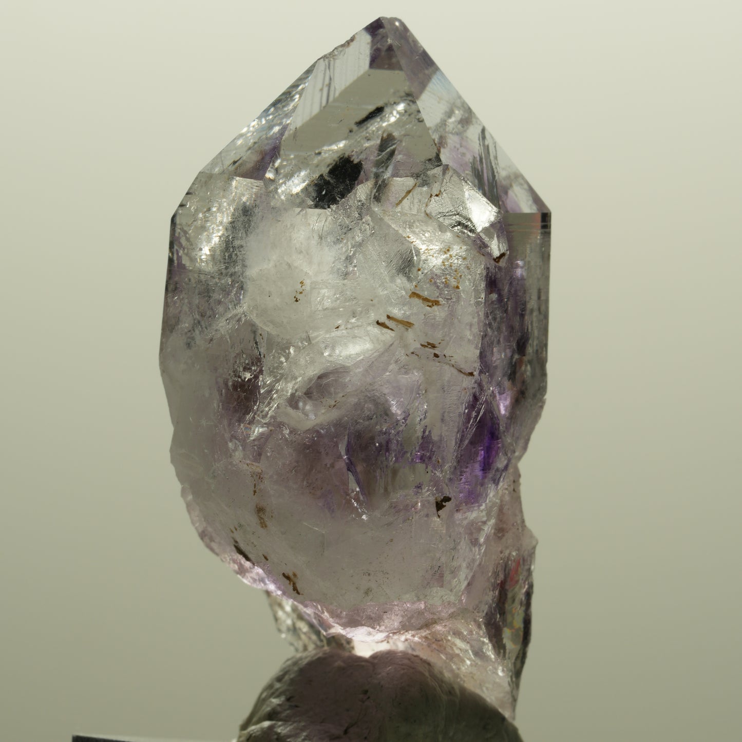 Enhydro Phantom Amethyst Spitze mit Hämatit, 1x Blase Streep Mine, Namibia 54*30*22mm #14568
