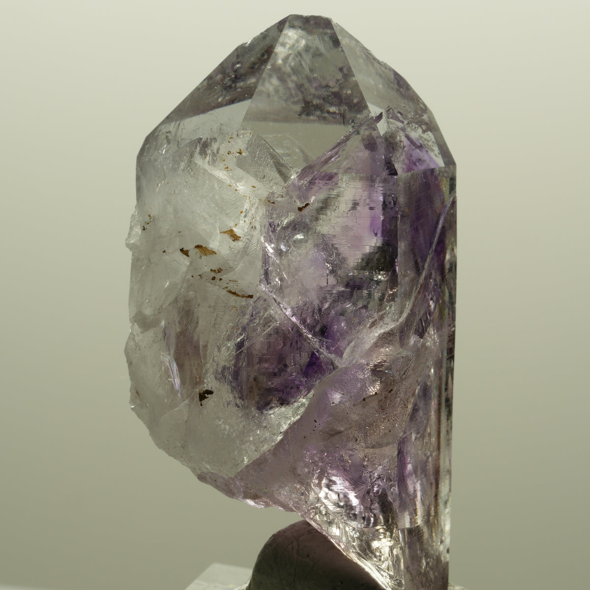 Enhydro Phantom Amethyst Spitze mit Hämatit, 1x Blase Streep Mine, Namibia 54*30*22mm #14568
