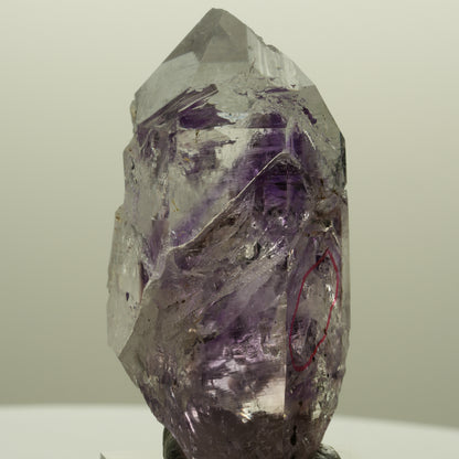 Enhydro Phantom Amethyst Spitze mit Hämatit, 1x Blase Streep Mine, Namibia 54*30*22mm #14568