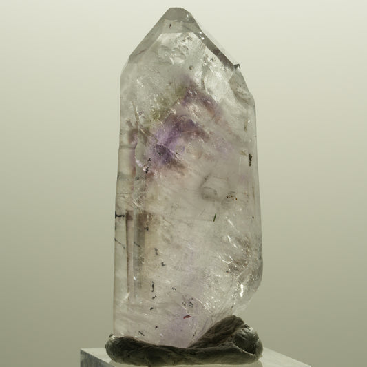 Harlekin Phantom Amethyst mit Analcim Streep Mine, Goboboseb, Namibia 54*24*14mm #14569