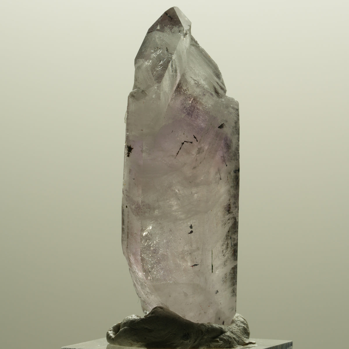 Harlekin Phantom Amethyst mit Analcim Streep Mine, Goboboseb, Namibia 54*24*14mm #14569