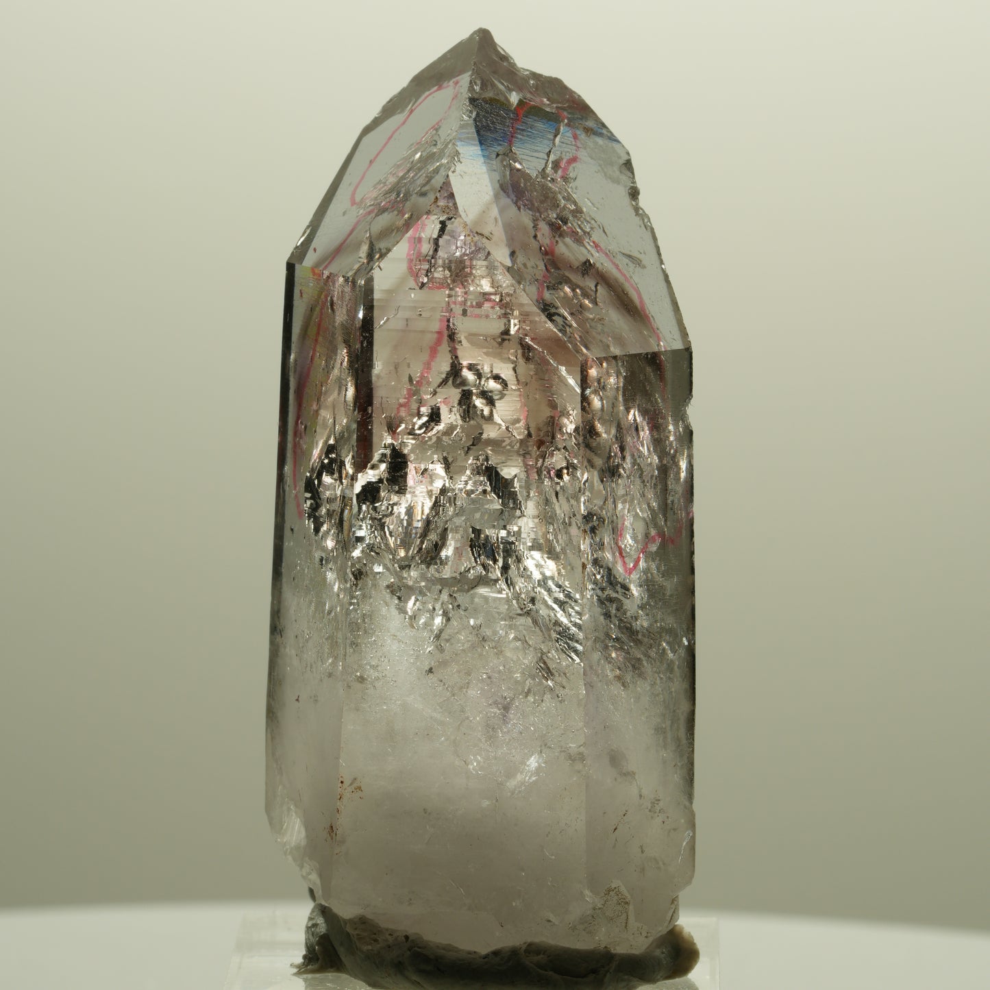 Enhydro Lemurian Phantom Amethyst, 6x Blase + Partikel Streep Mine, Namibia 56*25*24mm #14570