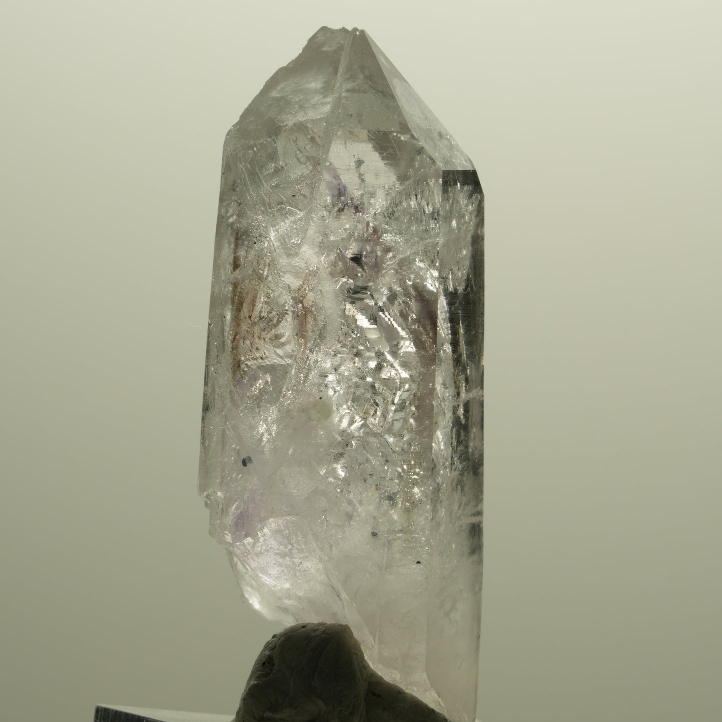 Skelett Phantom Amethyst Spitze Streep Mine, Goboboseb, Namibia 56*21*17mm #14571