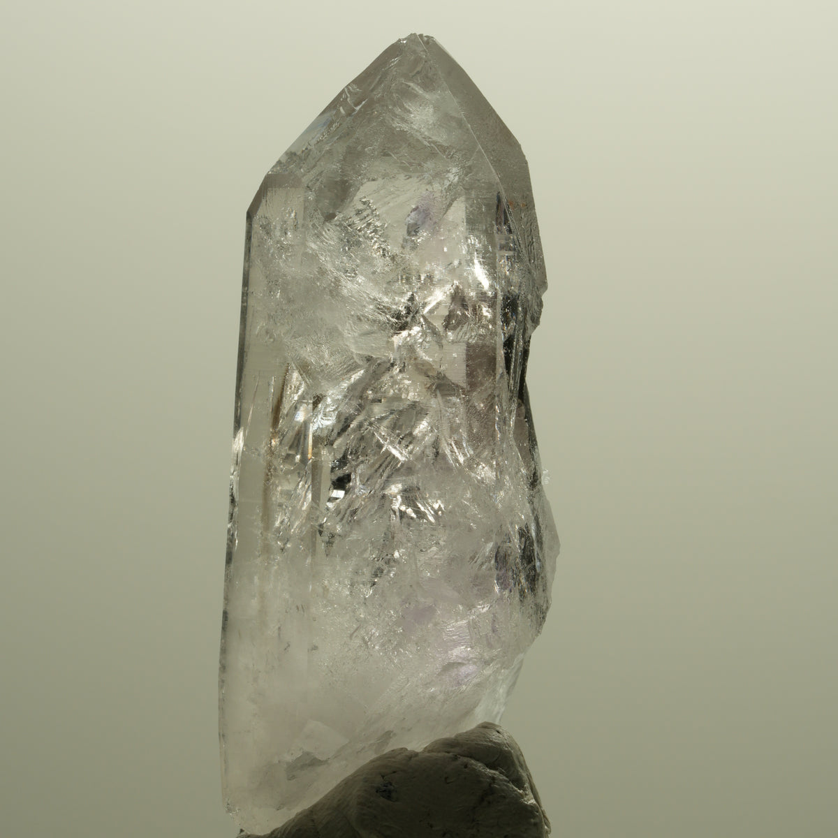 Skelett Phantom Amethyst Spitze Streep Mine, Goboboseb, Namibia 56*21*17mm #14571