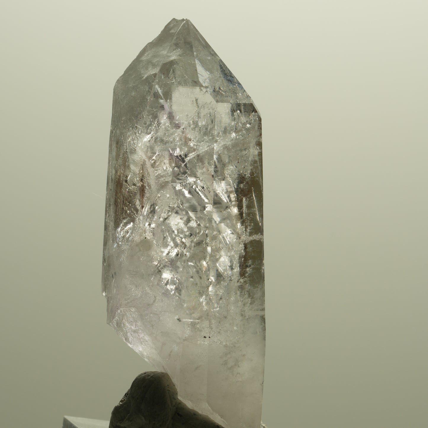 Skelett Phantom Amethyst Spitze Streep Mine, Goboboseb, Namibia 56*21*17mm #14571