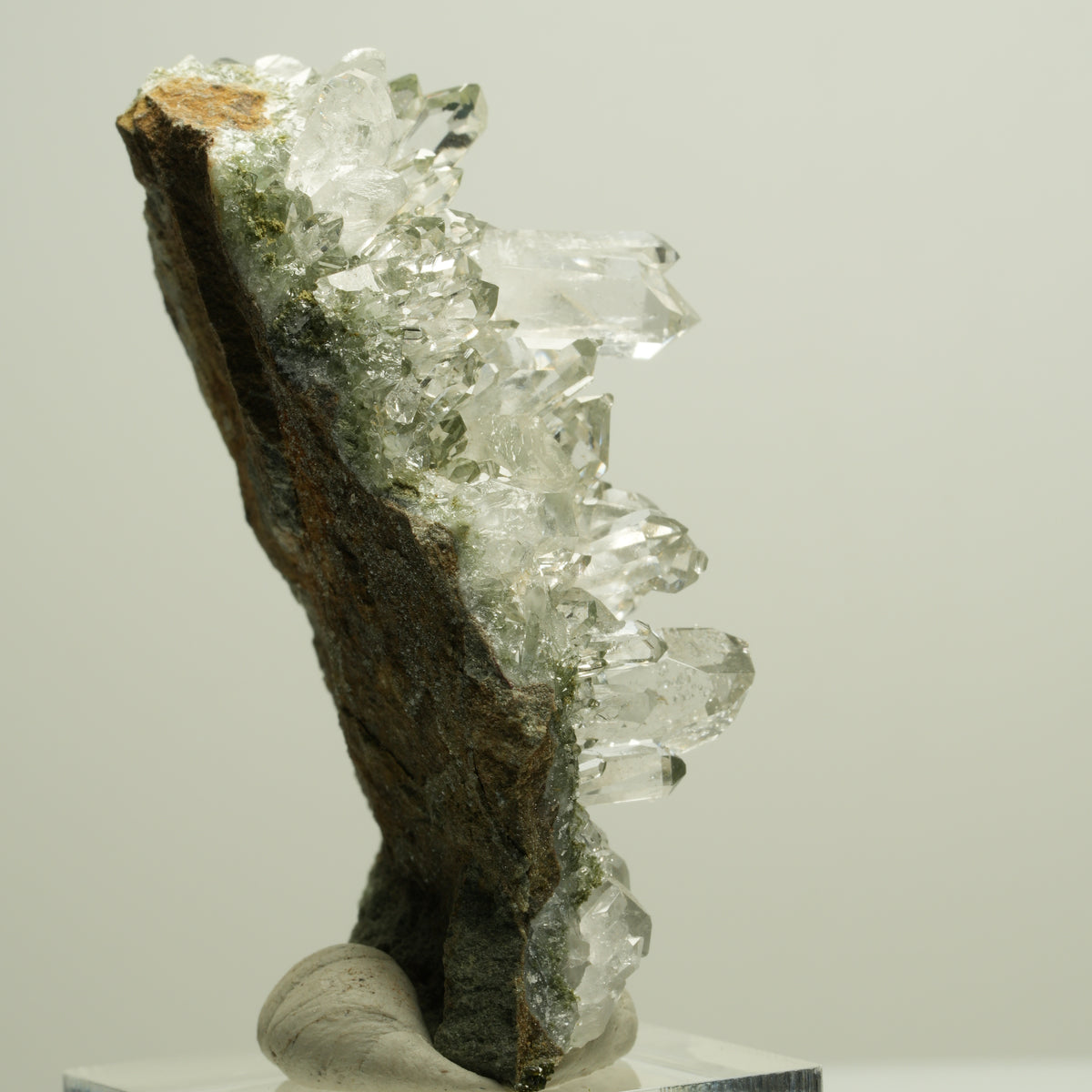 Harlekin Starburst Quarz, Calcit, Analcim, Epidot, Matrix Streep Mine, Namibia 57*35*27mm #14626