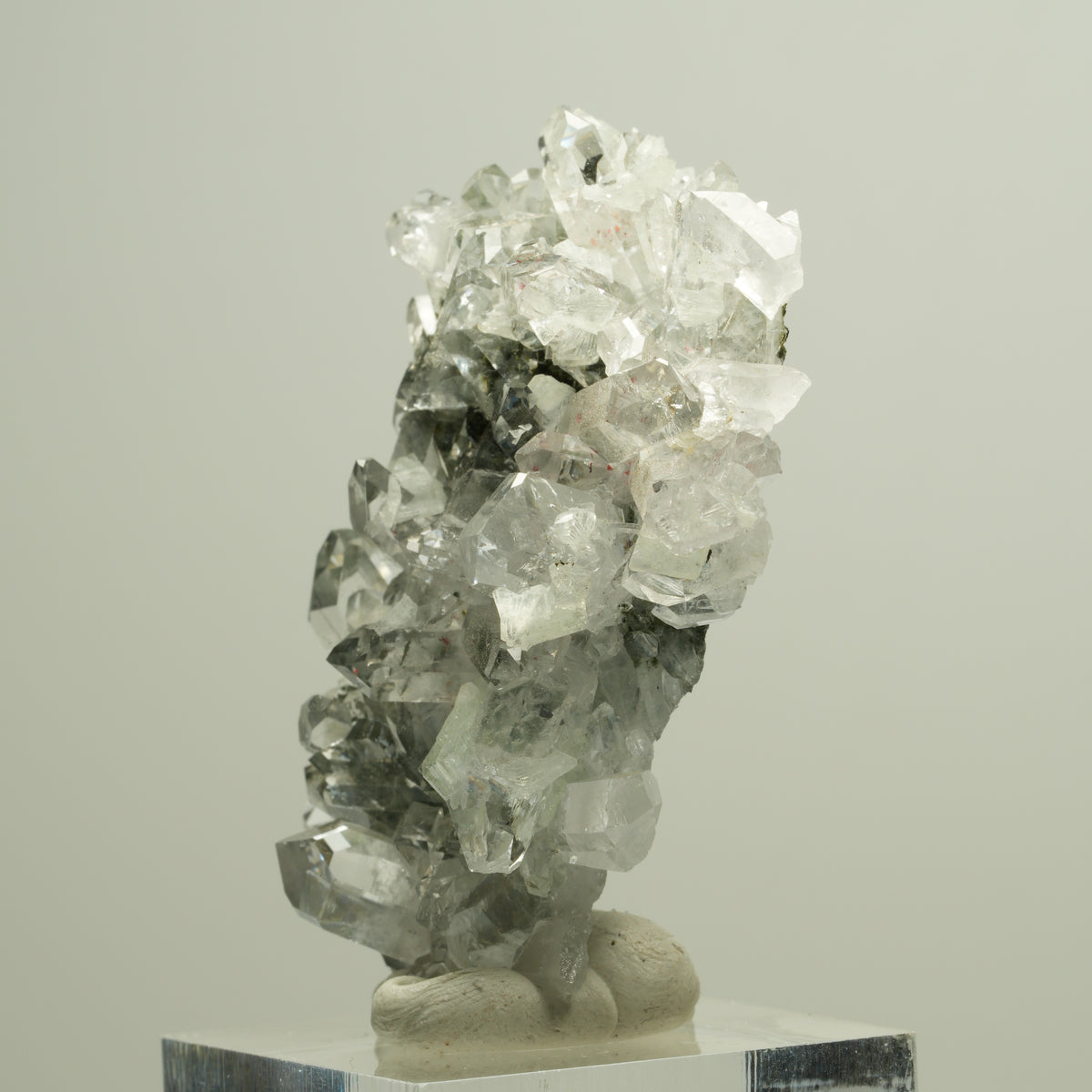Harlekin Starburst Quarz, Prehnit, Epidot auf Matrix Streep Mine, Namibia 50*46*23mm #14628