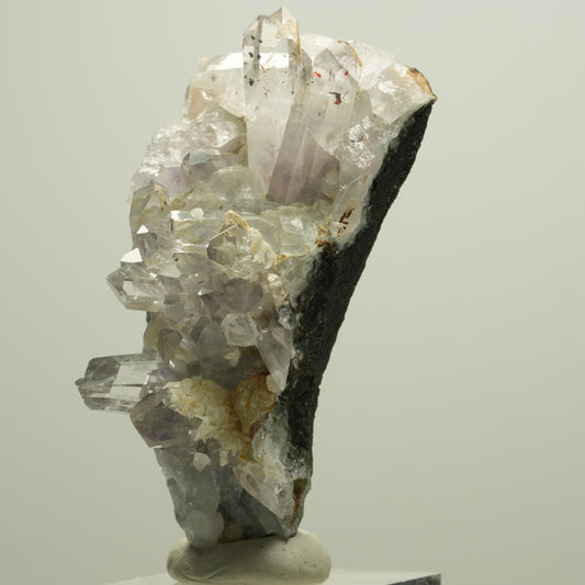 Harlekin Phantom Amethyst, Prehnit, Epidot auf Matrix Streep Mine, Namibia 63*35*25mm #14631