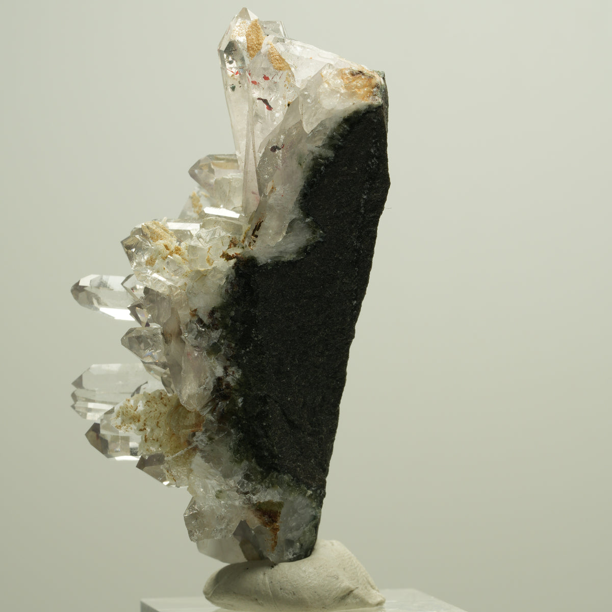 Harlekin Phantom Amethyst, Prehnit, Epidot auf Matrix Streep Mine, Namibia 63*35*25mm #14631