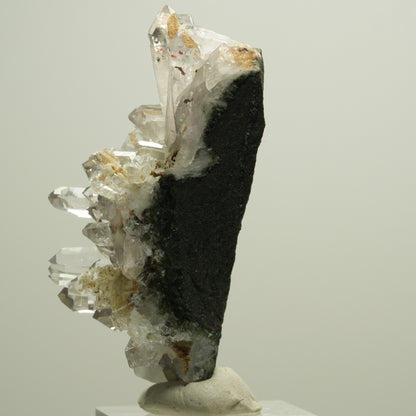 Harlekin Phantom Amethyst, Prehnit, Epidot auf Matrix Streep Mine, Namibia 63*35*25mm #14631