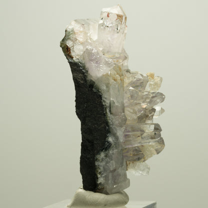 Harlekin Phantom Amethyst, Prehnit, Epidot auf Matrix Streep Mine, Namibia 63*35*25mm #14631