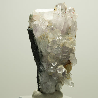 Harlekin Phantom Amethyst, Prehnit, Epidot auf Matrix Streep Mine, Namibia 63*35*25mm #14631