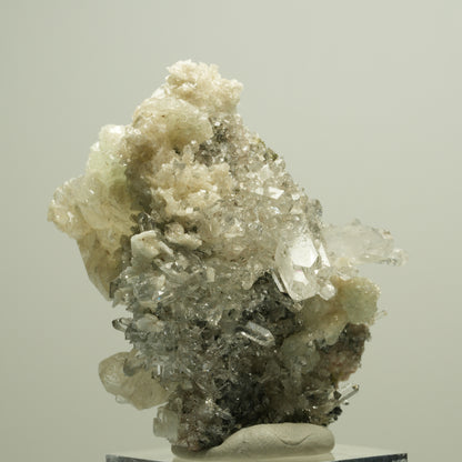 Starburst Quarz, Prehnit, Calcit, Analcim, Epidot, Matrix Streep Mine, Namibia 56*41*30mm #14632