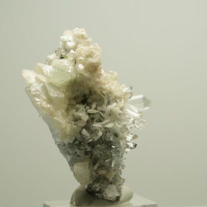 Starburst Quarz, Prehnit, Calcit, Analcim, Epidot, Matrix Streep Mine, Namibia 56*41*30mm #14632