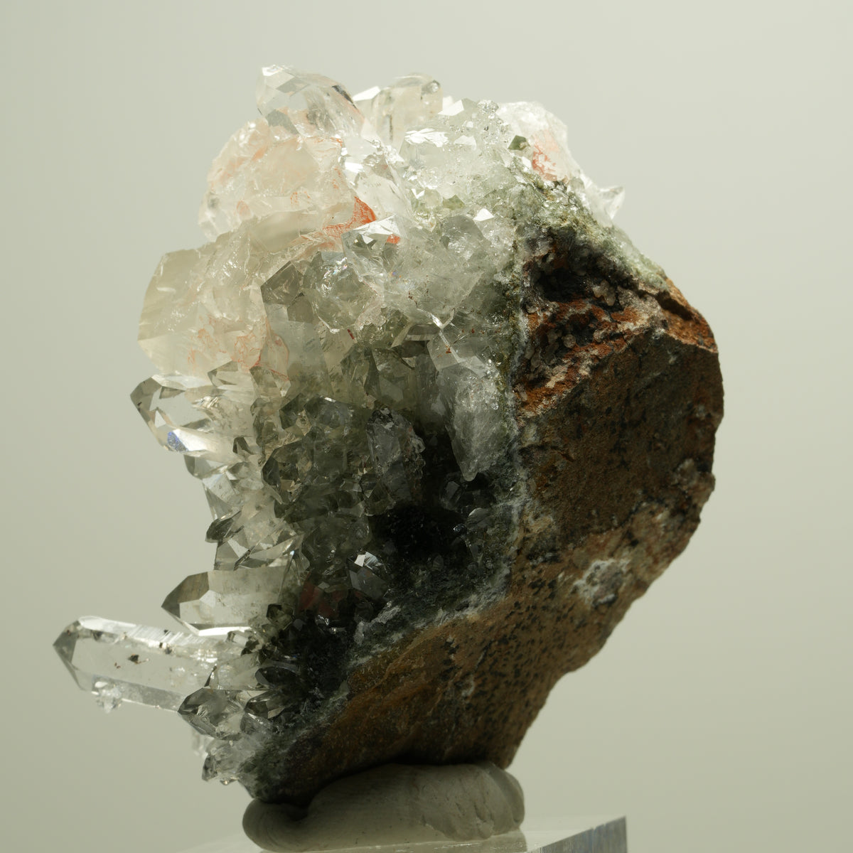 Harlekin Starburst Quarz, Calcit, Analcim, Epidot, Matrix Streep Mine, Namibia 57*44*35mm #14633