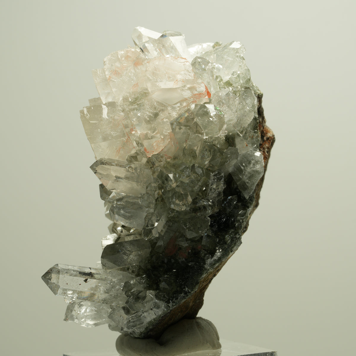 Harlekin Starburst Quarz, Calcit, Analcim, Epidot, Matrix Streep Mine, Namibia 57*44*35mm #14633