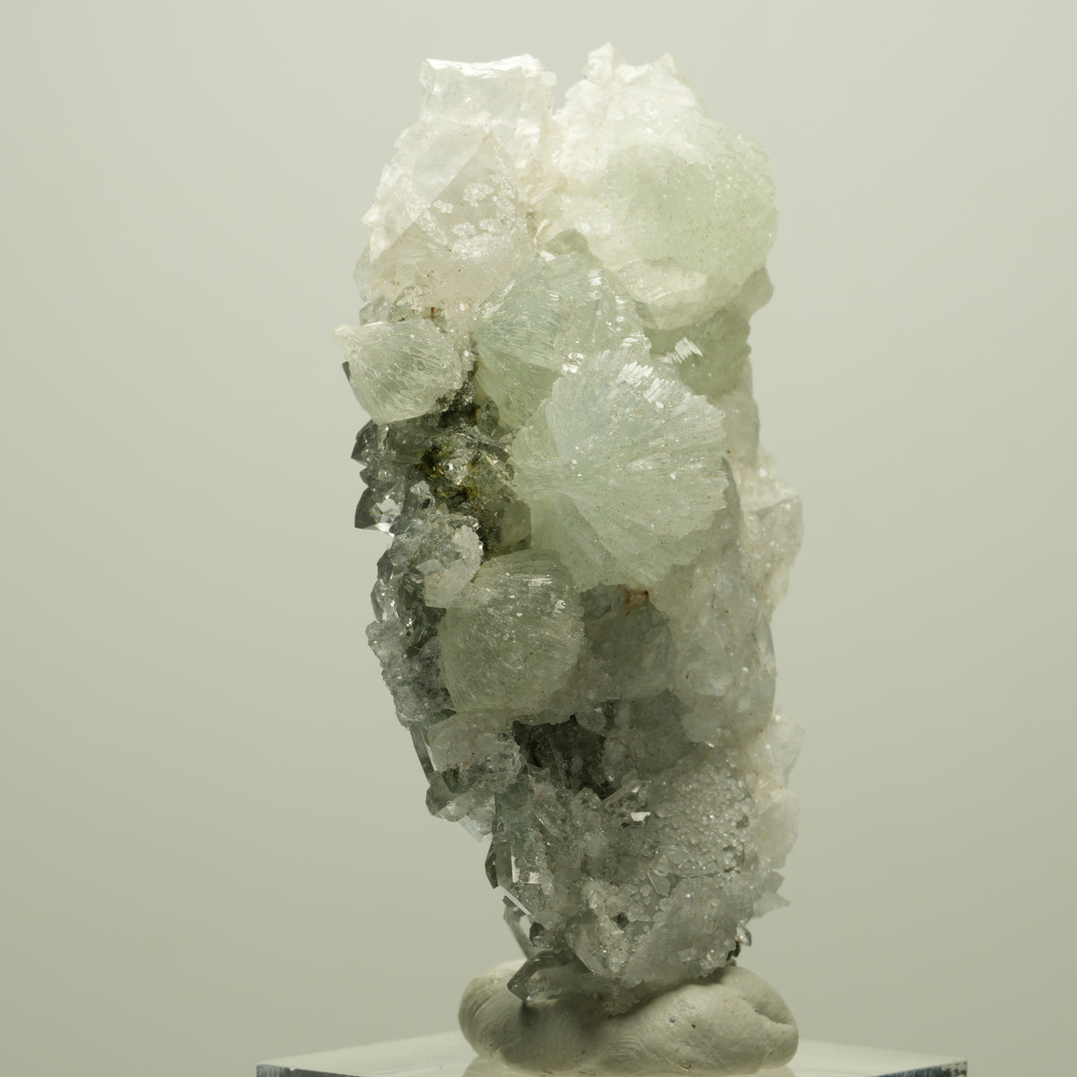 Starburst Quarz, Prehnit, Calcit, Analcim, Epidot, Matrix Streep Mine, Namibia 58*33*24mm #14635