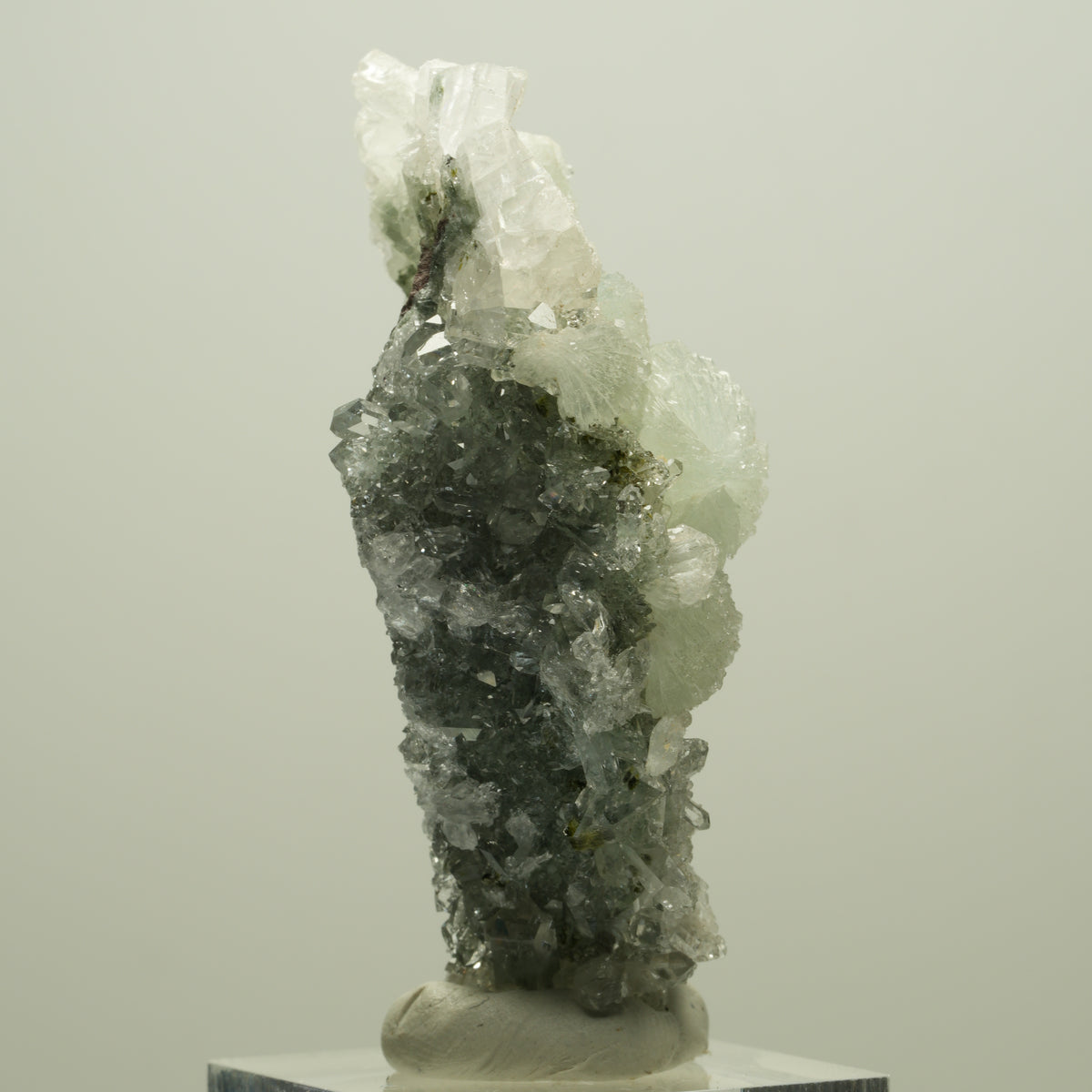Starburst Quarz, Prehnit, Calcit, Analcim, Epidot, Matrix Streep Mine, Namibia 58*33*24mm #14635