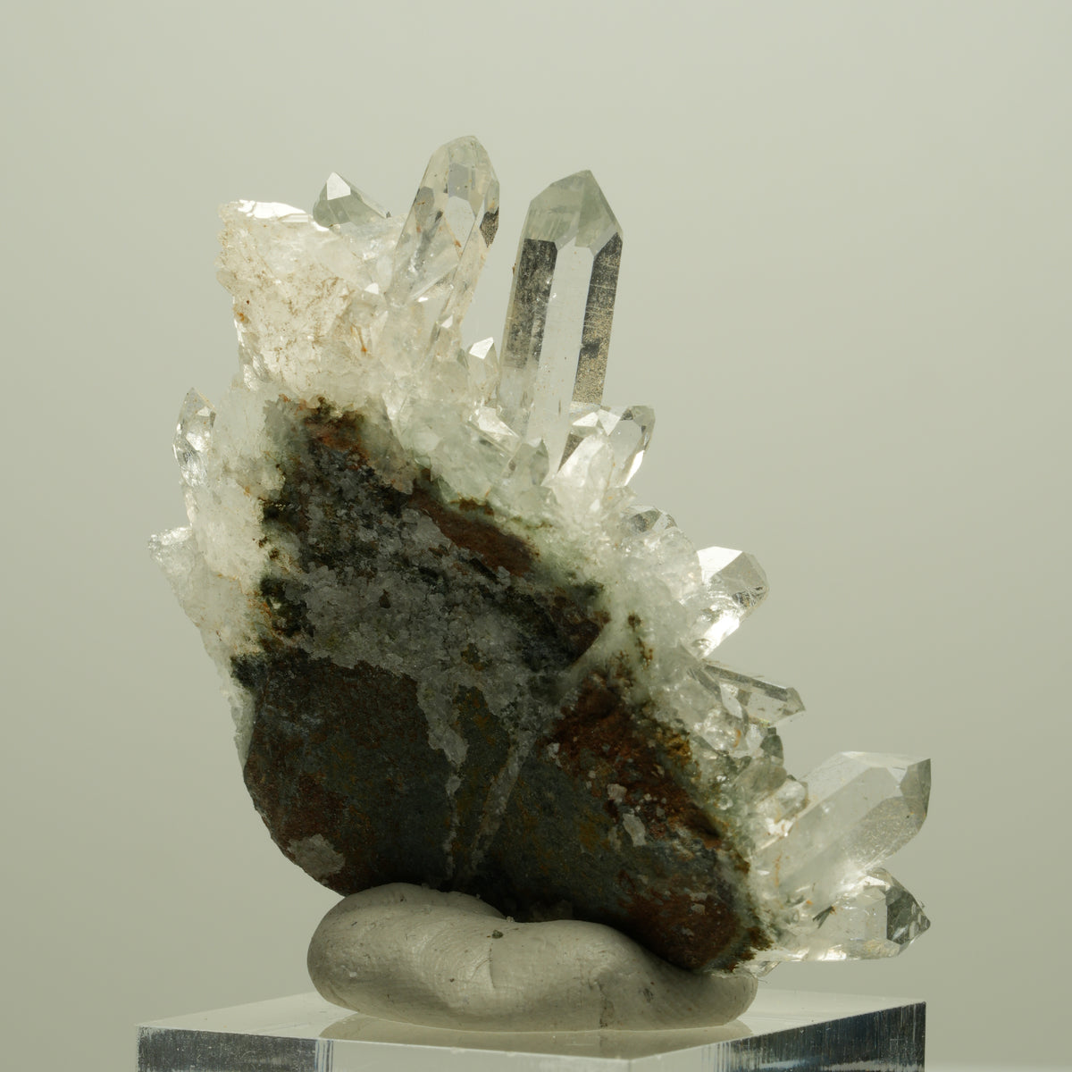 Starburst Quarz, Epidot auf Matrix Streep Mine Goboboseb Namibia 51*35*21mm #14637