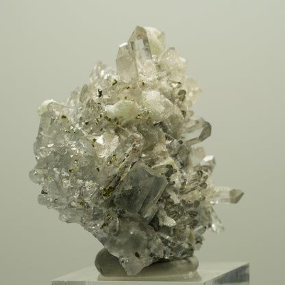 Harlekin Starburst Quarz, Prehnit, Calcit, Epidot Matrix Streep Mine, Namibia 50*50*27mm #14638