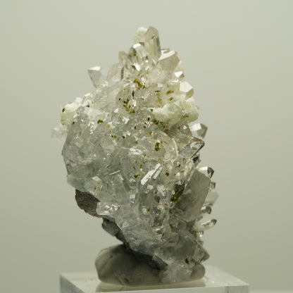 Harlekin Starburst Quarz, Prehnit, Calcit, Epidot Matrix Streep Mine, Namibia 50*50*27mm #14638