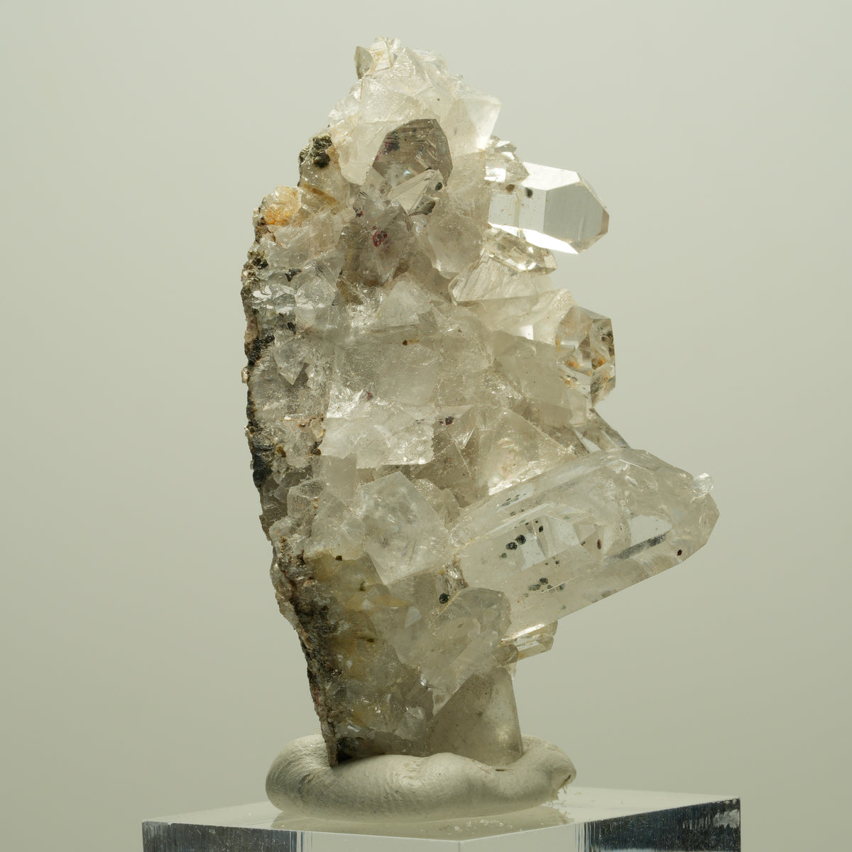 Harlekin Starburst Quarz, Calcit, Analcim auf Matrix Streep Mine, Namibia 54*31*32mm #14639