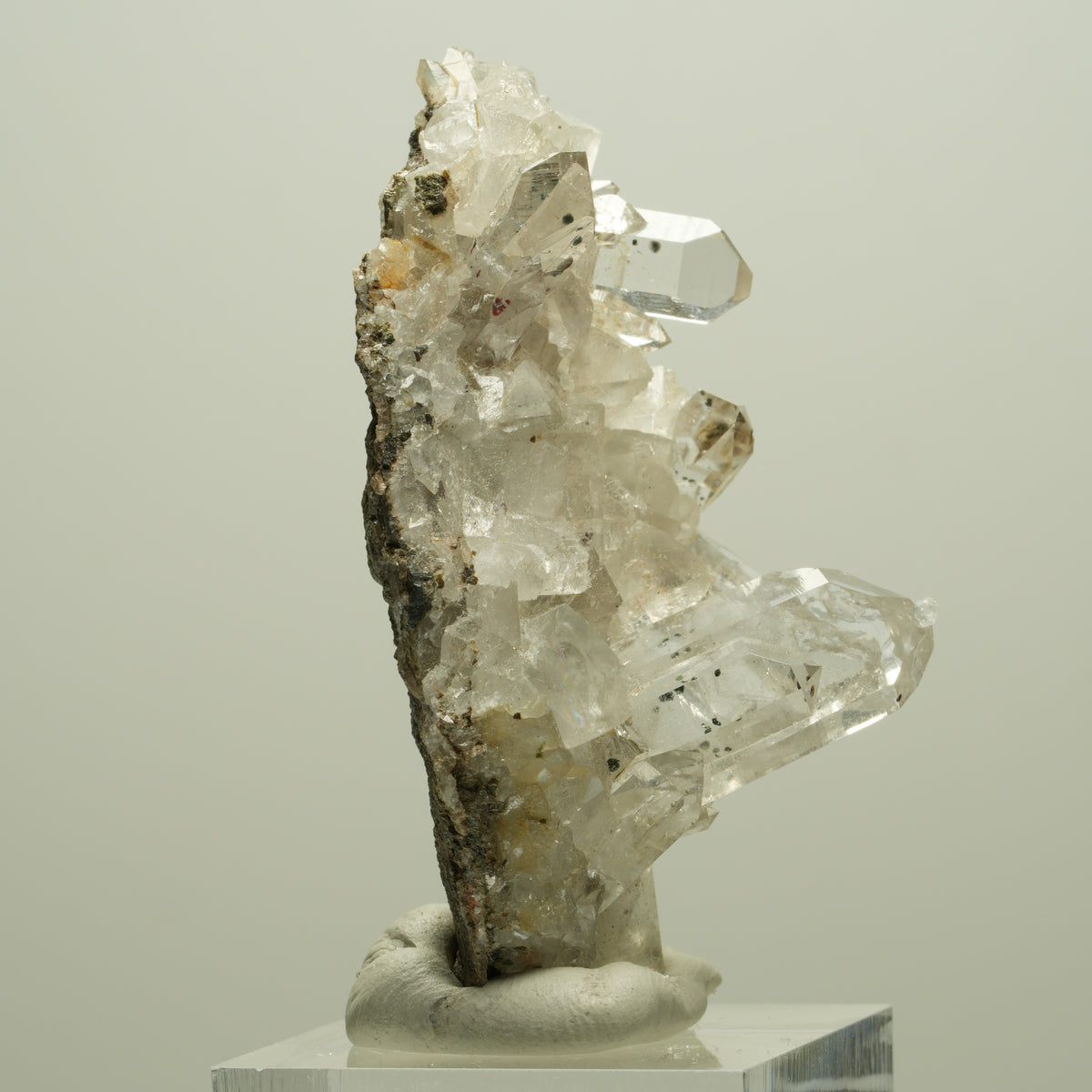 Harlekin Starburst Quarz, Calcit, Analcim auf Matrix Streep Mine, Namibia 54*31*32mm #14639