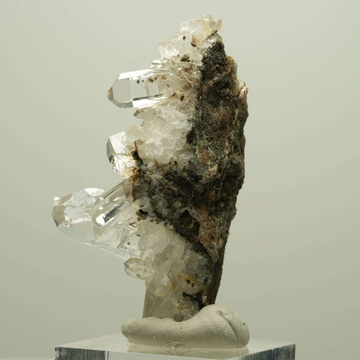 Harlekin Starburst Quarz, Calcit, Analcim auf Matrix Streep Mine, Namibia 54*31*32mm #14639
