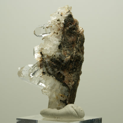 Harlekin Starburst Quarz, Calcit, Analcim auf Matrix Streep Mine, Namibia 54*31*32mm #14639