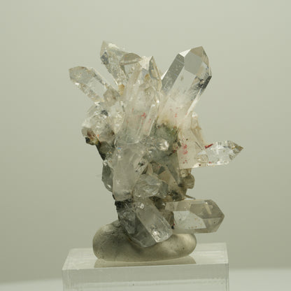 Harlekin Starburst Quarz, Prehnit, Analcim, Epidot, Matrix Streep Mine, Namibia 41*35*28mm #14641