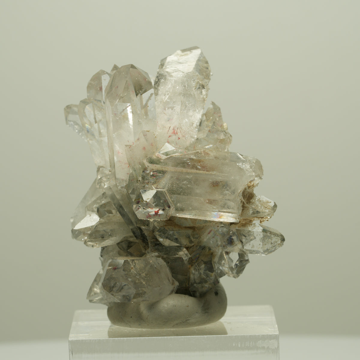 Harlekin Starburst Quarz, Prehnit, Analcim, Epidot, Matrix Streep Mine, Namibia 41*35*28mm #14641