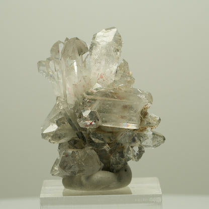 Harlekin Starburst Quarz, Prehnit, Analcim, Epidot, Matrix Streep Mine, Namibia 41*35*28mm #14641