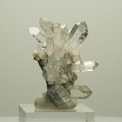 Harlekin Starburst Quarz, Prehnit, Analcim, Epidot, Matrix Streep Mine, Namibia 41*35*28mm #14641