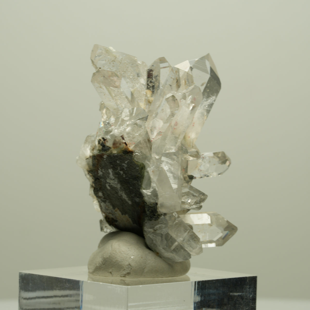 Harlekin Starburst Quarz, Prehnit, Analcim, Epidot, Matrix Streep Mine, Namibia 41*35*28mm #14641