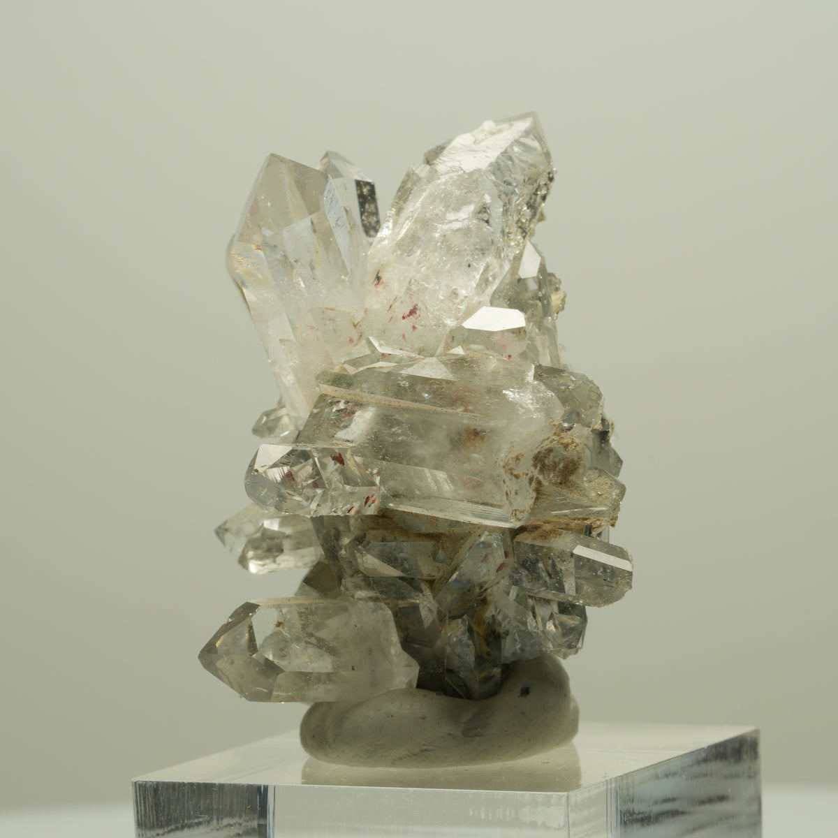 Harlekin Starburst Quarz, Prehnit, Analcim, Epidot, Matrix Streep Mine, Namibia 41*35*28mm #14641