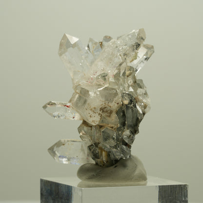 Harlekin Starburst Quarz, Prehnit, Analcim, Epidot, Matrix Streep Mine, Namibia 41*35*28mm #14641