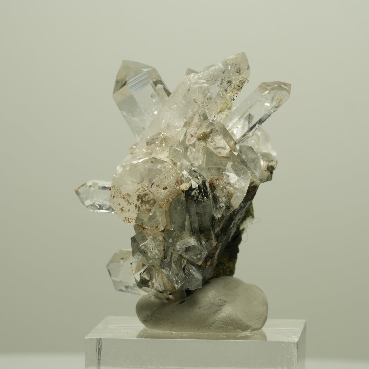 Harlekin Starburst Quarz, Prehnit, Analcim, Epidot, Matrix Streep Mine, Namibia 41*35*28mm #14641