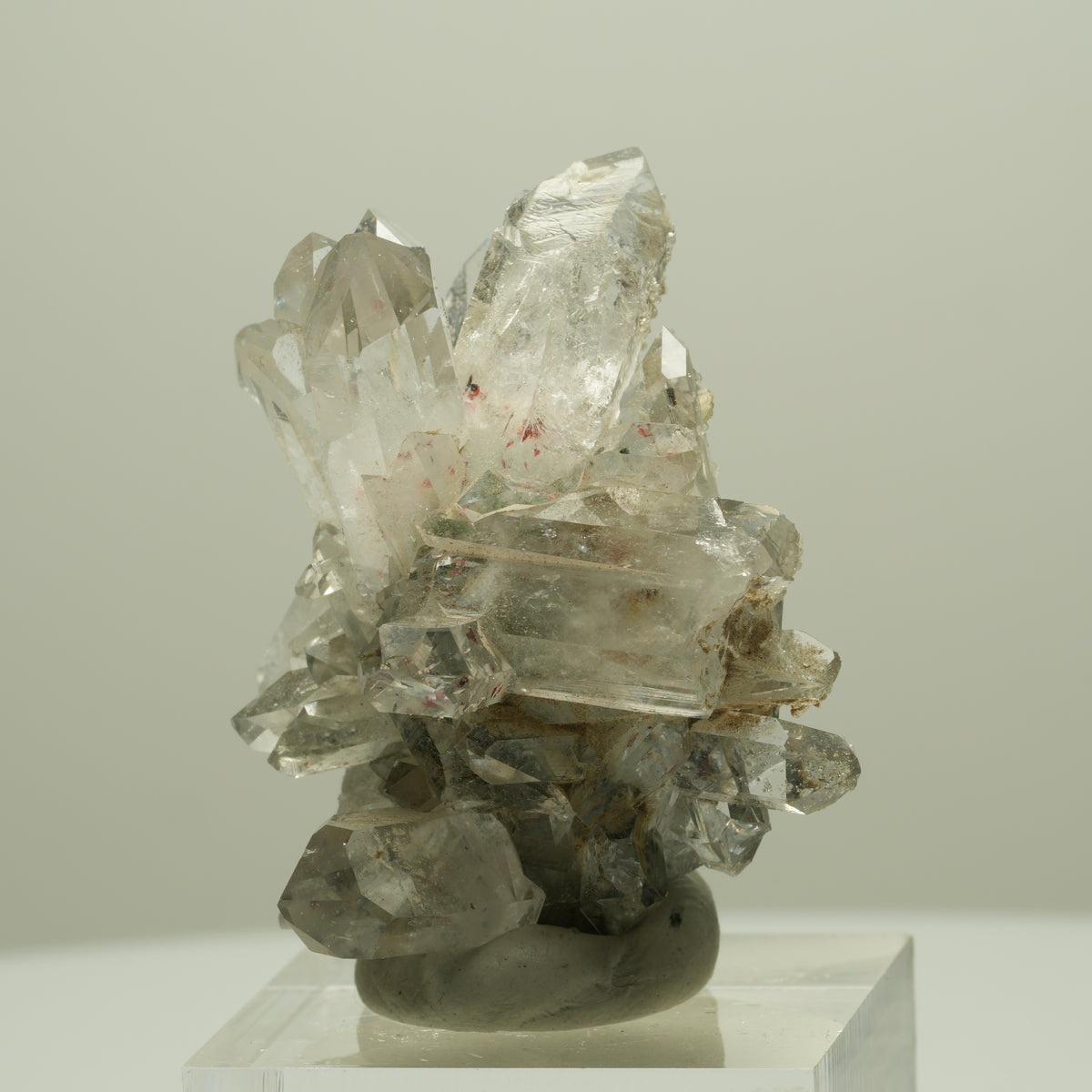 Harlekin Starburst Quarz, Prehnit, Analcim, Epidot, Matrix Streep Mine, Namibia 41*35*28mm #14641