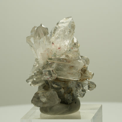 Harlekin Starburst Quarz, Prehnit, Analcim, Epidot, Matrix Streep Mine, Namibia 41*35*28mm #14641
