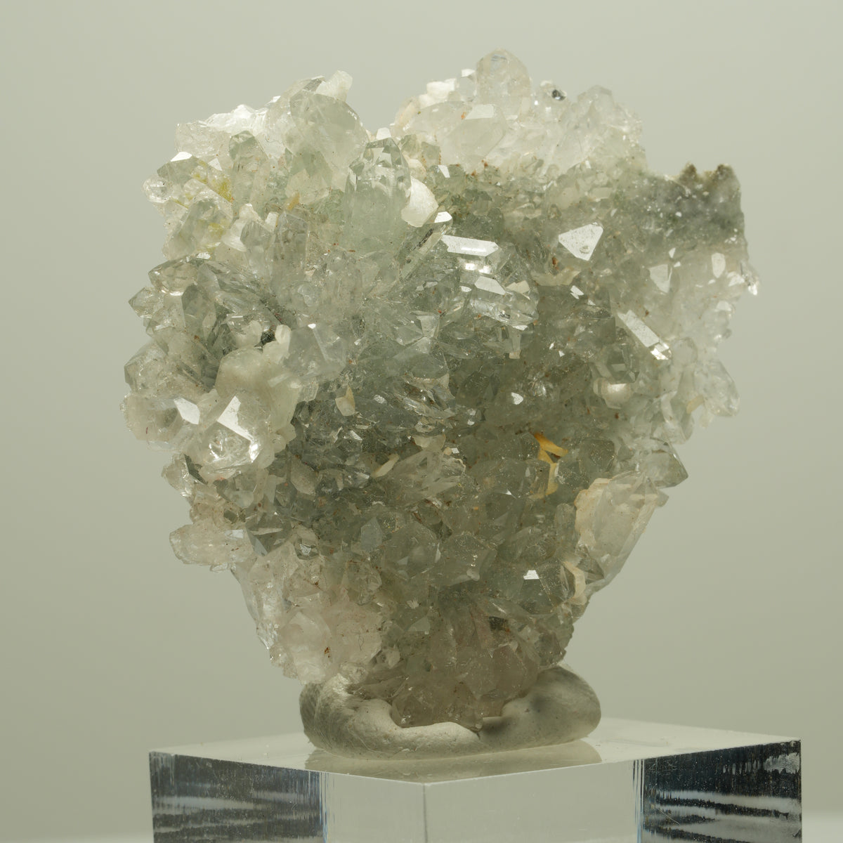 Starburst Quarz, Prehnit, Analcim, Epidot auf Matrix Streep Mine, Namibia 46*44*15mm #14642