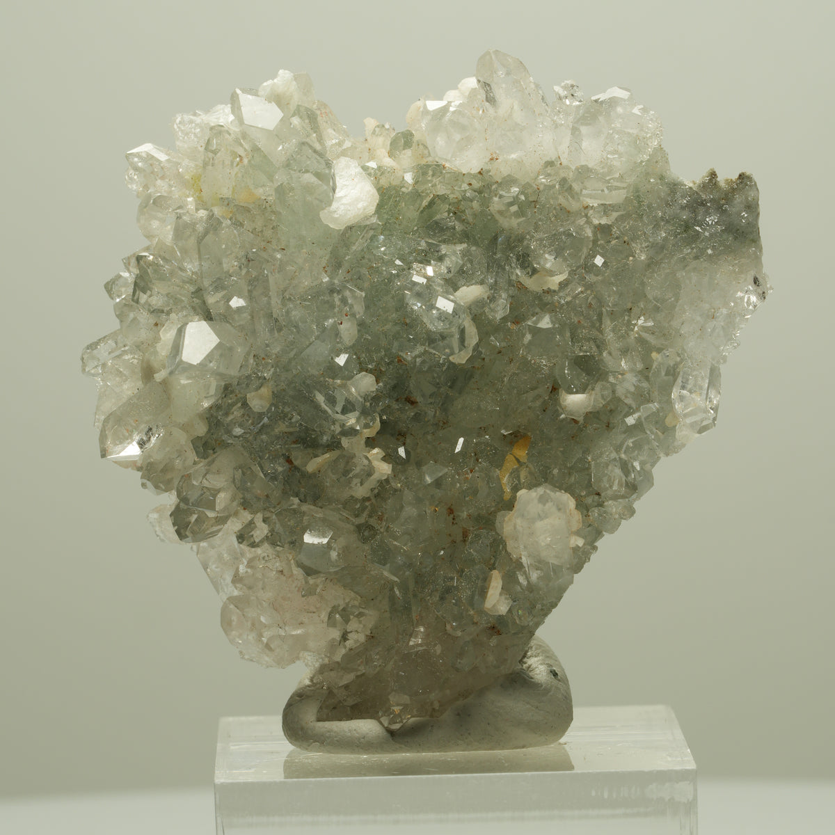 Starburst Quarz, Prehnit, Analcim, Epidot auf Matrix Streep Mine, Namibia 46*44*15mm #14642