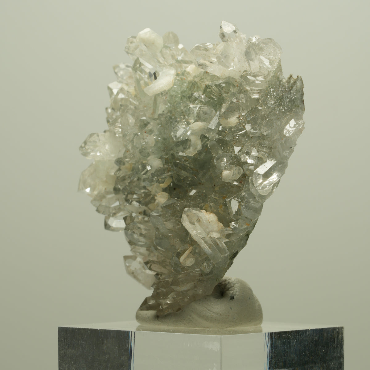 Starburst Quarz, Prehnit, Analcim, Epidot auf Matrix Streep Mine, Namibia 46*44*15mm #14642