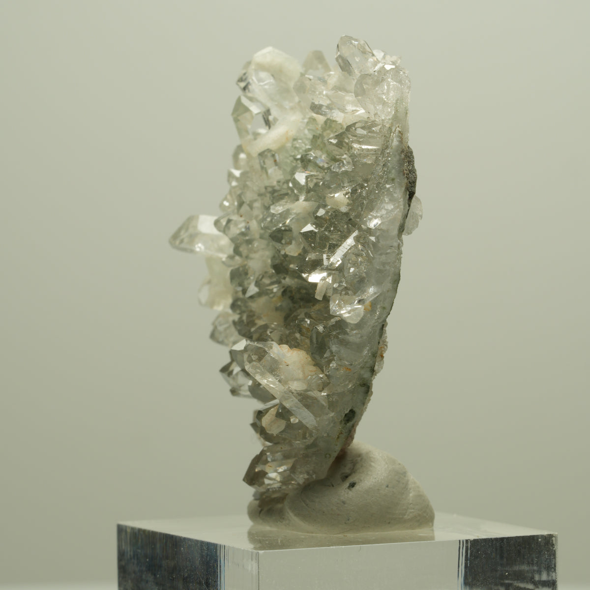 Starburst Quarz, Prehnit, Analcim, Epidot auf Matrix Streep Mine, Namibia 46*44*15mm #14642