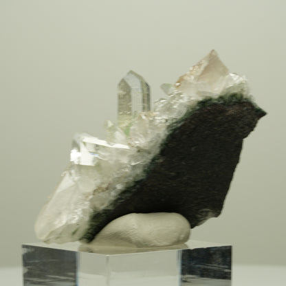 Starburst Quarz, Prehnit, Analcim, Epidot auf Matrix Streep Mine, Namibia 55*32*26mm #14643
