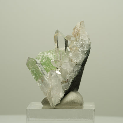Starburst Quarz, Prehnit, Analcim, Epidot auf Matrix Streep Mine, Namibia 55*32*26mm #14643