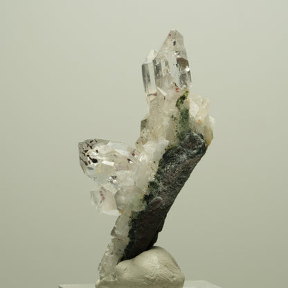 Harlekin Starburst Quarz, Prehnit, Calcit, Epidot, Matrix Streep Mine, Namibia 52*29*19mm #14644