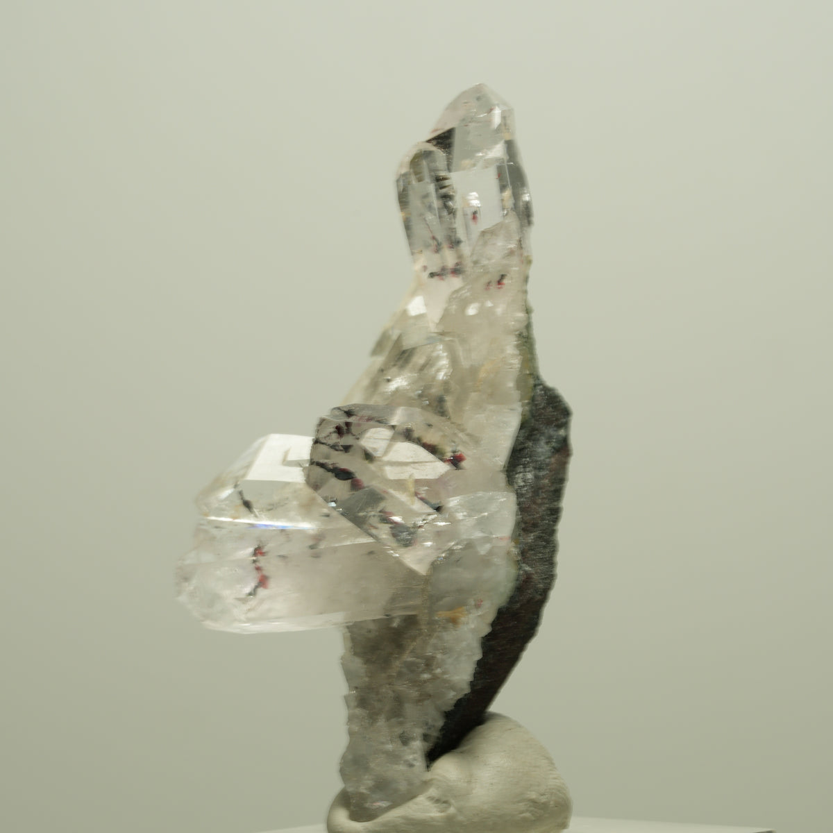 Harlekin Starburst Quarz, Prehnit, Calcit, Epidot, Matrix Streep Mine, Namibia 52*29*19mm #14644
