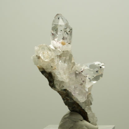 Harlekin Starburst Quarz, Prehnit, Calcit, Epidot, Matrix Streep Mine, Namibia 52*29*19mm #14644