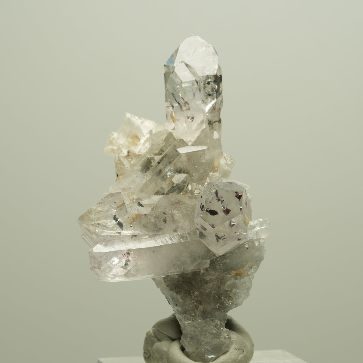 Harlekin Starburst Quarz, Prehnit, Calcit, Epidot, Matrix Streep Mine, Namibia 52*29*19mm #14644