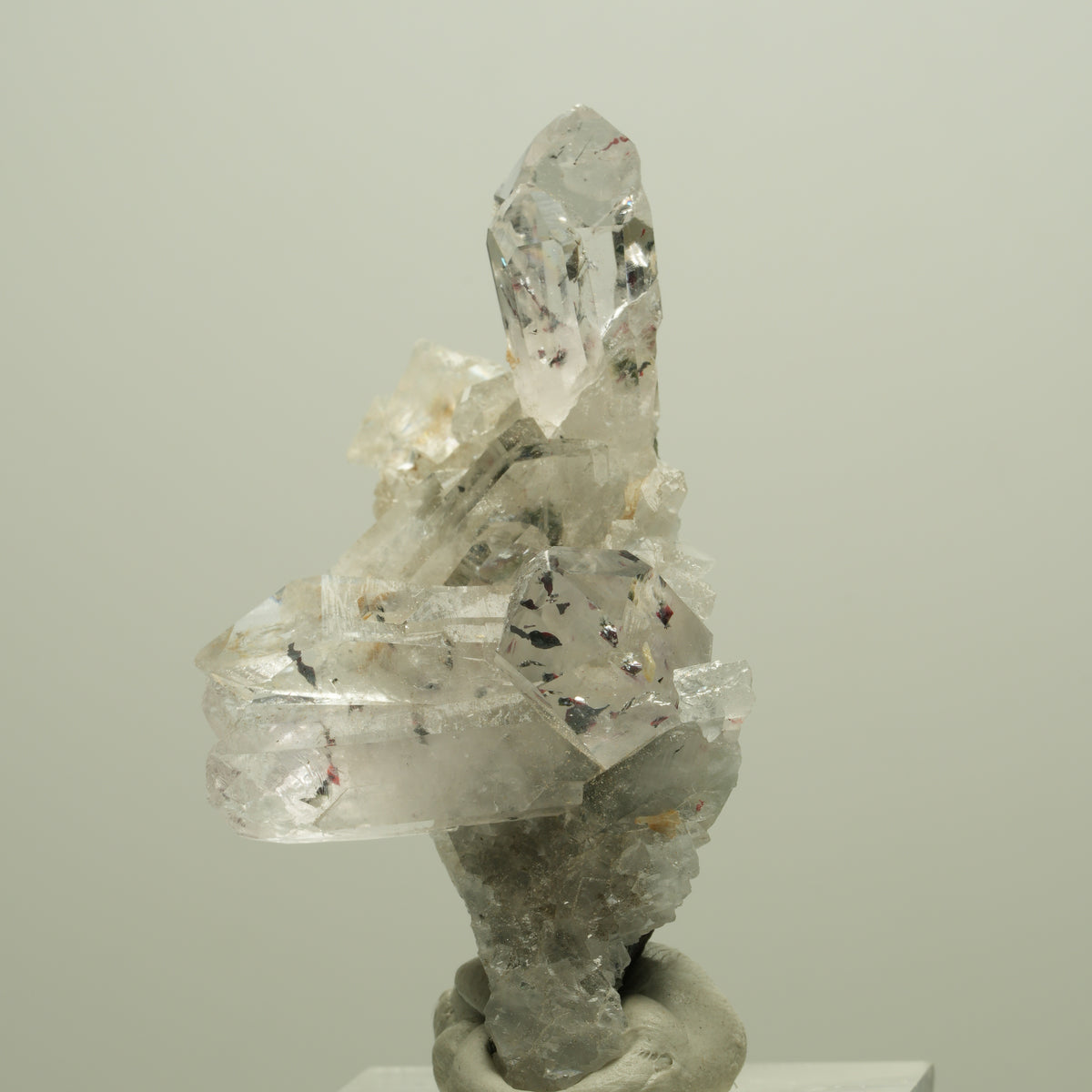 Harlekin Starburst Quarz, Prehnit, Calcit, Epidot, Matrix Streep Mine, Namibia 52*29*19mm #14644